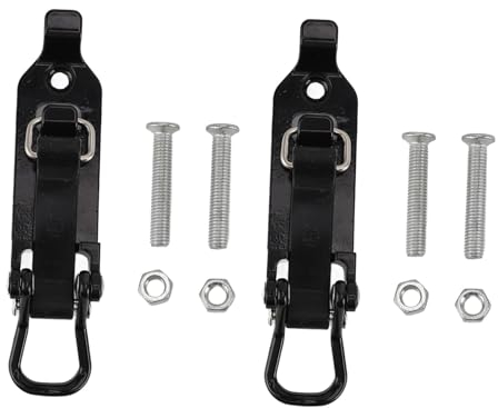 HUAOSN 2 Stück Schaufelhalterung für Dachträger, Abschließbare Schaufelhalterung für Dachträger, Metall Gummi Klemmen Montagehalterungen für LKW Boote, Schwarz