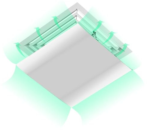 Klimaanlage Windabweiser, Klimaanlage Split Windabweiser mit Halterung, Verstellbarer Luftabweiser für Zuhause, Büro, Hotel(60cm/23.6)