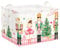 Clastyle 36L Groß Weihnachten Nussknacker Diamant Kariert Rosa Kinder Aufbewahrungskorb mit Henkel Rechteckig Soldat Ballett Spielzeug Kleidung Aufbewahrungsbox für Kinderzimmer Bad