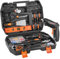 VEVOR Kit de Herramientas Manuales Domésticos de 96 Piezas con Destornillador Inalámbrico y Estuche de Almacenamiento de Herramientas Portátil, Herramientas de Acero de para Mantenimiento del Hogar