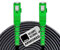 opteec® - Câble Fibre Optique en Acier Blindé - 2M - ORANGE/SFR/BOUYGUES/SOSH/RED by SFR - Rallonge/Jarretière - SC/APC à SC/APC Renforcé - Simplex Monomode - Garantie 10 Ans (Armored, Noir, 2M)