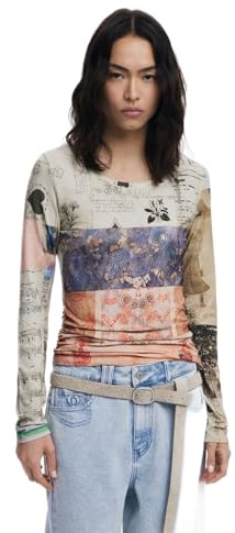 Desigual Damen 25wwtk33 Bluse (1er Pack)