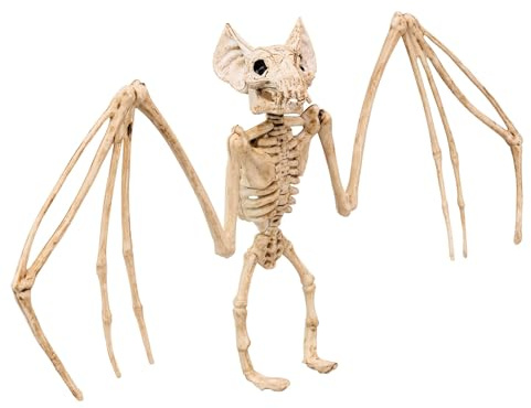 CREATIV DISCOUNT NEU Halloween-Deko-Figur Fledermaus-Skelett, 30cm