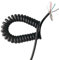 Filo elettrico, Cavo schermato a spirale a 4 conduttori 20-26 AWG, superficie opaca, allungabile da 1 metro a 15 metri, filo telescopico a spirale, estensione a spirale(4 cores 22AWG,Stretch 5 meter)