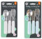Baby Cutlery Set 12 Months Plus Travel Self Feeding Flatware 6 Pieces - 2 Knives x 2 Forks x 2 Spoons Food-Safe Stainless Steel Bpa Free Kids Children Cutlery Set & Toddler Utensils with Storage Case
