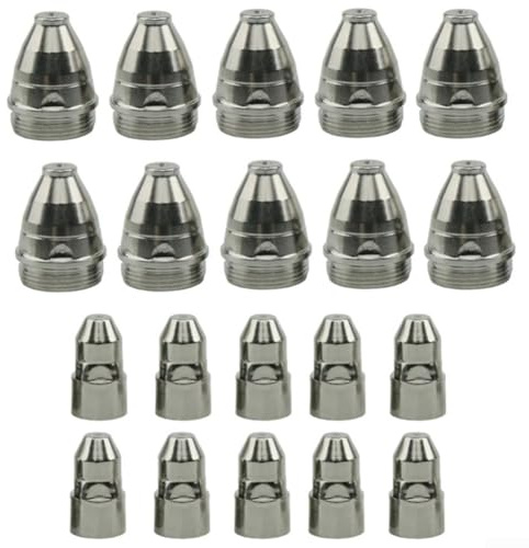 Für P80 Plasmaschneid-Verbrauchsmaterialien Set 1 1 mm Düse und Elektrode für den industriellen Einsatz Kompatibel mit CNC-Plasmamaschinen CUT 70 80 100 120