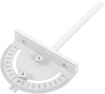 SAFIGLE Präziser Winkelmesser mit Arretierung für Holzbearbeitung Tischsägen Gehrungslehre Goniometer Winkelmesswerkzeug DIY Messgerät für Winkelbestimmung