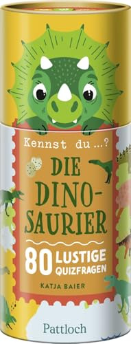 Kennst du ...? Die Dinosaurier: 80 lustige Quizfragen | Dino-Quizspiel für Kinder ab 7 Jahren | Mit 80 lustigen Fragen und Antworten rund um die Welt der Dinos
