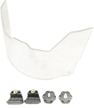 QUXVUIS Transparentes Visier für American Football Helm aus kratzfestem Polycarbonat. Geeignet für Jugendliche und Erwachsene und robust genug, um den Belastungen des Spiels standzuhalten und lange zu