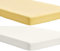 Dudu N Girlie Mini Cot Fitted Sheet 50 x 100 | Space Saver Cot Sheets 100 x 50cm | Hypoallergenic Travel Cot Sheet Breathable Easy Care | Junior Bed sheets (Pack of 2, Cream & Yellow)