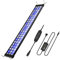 EINFEBEN Iluminación LED para acuarios, luz blanca azul 20W iluminación universal para acuarios con soporte ajustable para acuarios de agua dulce de 72.5-90cm