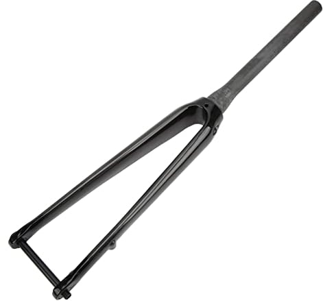 VGEBY Front Fork, Full Carbon Fiber Bike Front Fork Road Bicycle Tapered Tube Disc Brake Hard Fork with Barrel Shaft(UD Bright) Bicycles And Spare Parts Ride
