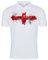 Super Lemon England St George's Cross Polo Shirt – Classic White Polo with Bold Red England Flag Design – Perfect for Football Fans – Stylish and Comfortable Fit for Everyday Wear and Matches (S)