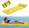 COSTWAY Flotador de Agua, Estera Flotante de Espuma XPE de 3 Capas，Resistente al Desgarro con Dispositivo para Recreación y Relajación en el Agua, para Mar, Lago, Piscina (210 x 66 cm, Amarillo)