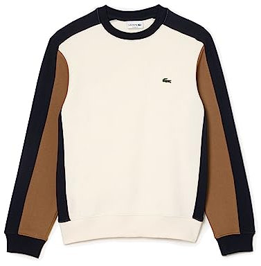 Lacoste Uomo Felpa con Logo Classico, Multicolore, XL