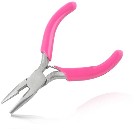 LEONTOOL 3 Inch Chain Nose Pliers w/ Wire Cutter, Smooth Jaws, Jewelry Making