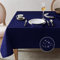 Softalker Tischdecke Abwaschbare Blau 140x100 cm Rechteckig Jacquard Geometrischem Tischdecken Wasserabweisende Tischtuch Table Cloth Dekotischdecken für Weihnachts, Silvester, Halloween, Oktoberfest