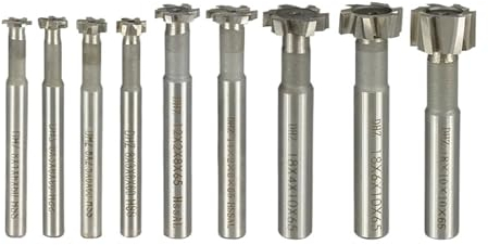 T-Nut-Fräswerkzeuge T-Nut Fräser 8-20mm HSS Schaftfräser for Metallbearbeitung Keilnut Werkzeug Wolframkarbid Schaftfräser(14x3x8x61)