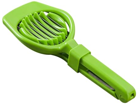 Tomato Slicer Vegetable Cutter 2024 Upgrade Round Lemon Egg Slicing Tool Multipurpose Handheld Round Fruit Tongs Onion Holder Handheld Slicer Household Kitchen Cutting Aid Gadgets Tool (Green)