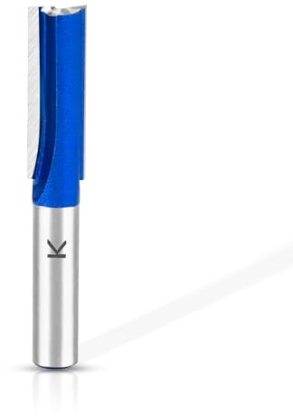 ASNOMY 1Pc Profesional Juego de Fresas para Madera Vástago de 8 mm, 10mm Doble Flauta Fresa Recta, Herramientas Carpinteria Fresa para Fresadora para Madera