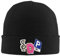 ZGGUOJU Gestrickte warme Mütze für den Winter SDP Band Hüte Herbst Winter Mütze Baggy Kappe Männer Frauen Acryl Schädelkappe Geschenk