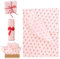 10 Blatt Rosa Geschenkpapier mit Schleife, Süß Schön Seidenpapier mit Schleife Geschenkpapier Bastelpapier für Geburtstag Hochzeit Weihnachten Valentinstag Geschenktüten Verpackung (70 x 50cm)