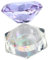 VINTORKY Stylish Crystal Glass Jar Diamond Lid for Nail Polish Leakproof Cosmetics Container