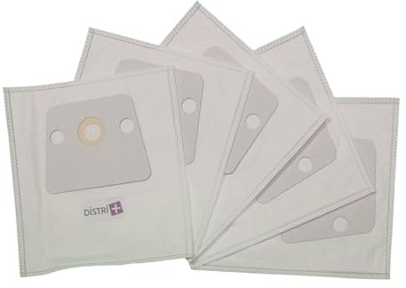 Lot de 5 Sacs aspirateur Microfibre compatibles avec Rowenta, Neo, Soam, Améthyste, ZR480, RO420, RO450, RO460, RO1233