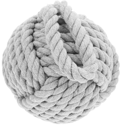 FRCOLOR Weighted Ball-Shaped Door Stopper Cotton Linen Decorative Wall Protective Stop Heavy Door Stop for Home Restaurant Bar Impact Absorbing Frame Guard