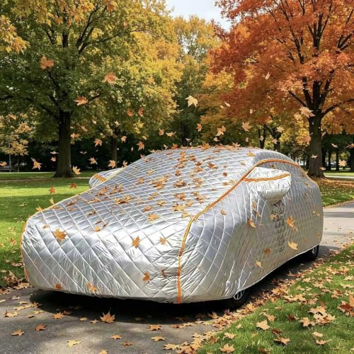 Auto Abdeckplane Hagelschutz für Audi A6 Avant,Autogarage Abdeckung,Abdeckhaube Autogarage Autoabdeckung Schutzhülle Outdoor Autoplane mit Reflektorstreifen ty43