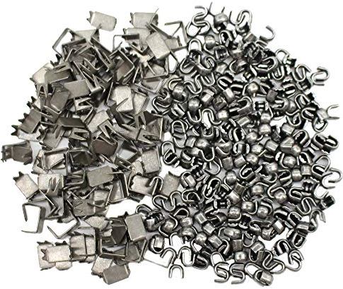 YaHoGa 300 Stück #5 Reißverschluss-Stopper für Reißverschluss- (Gunmetal)