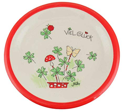440s Mila Keramik-Teller Viel Glück | MI-84196 | 4045303841963