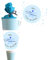 Schultüte Jungen personalisiert mit Name - Zuckertüte 1. Schultag - Zuckertuete fertig groß blau 70 cm - Geschenk zur Einschulung