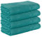 StickandShine 4er SET Premium Frottee Saunatuch 80x200 cm in petrol in 500g/m² aus 100% Baumwolle