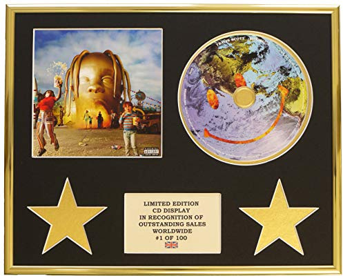Limited Edition Cd Display Travis Scott / ASTROWORLD / Placa de pared / sala de estar / música / enmarcada