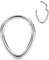 16G Hinged Tear Drop Nasenring Silber Septum Clicker Ring Daith Ohrringe Chirurgischer Stahl Daith Turm Tragus Piercing Schmuck Kleiner Creolenring