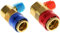 Namvo Paire HVAC 1/4 R134a Salut Basse climatisation connecteurs Rapides adaptateurs Kit de coupleur pour Le Remplacement de Voitures automatiques