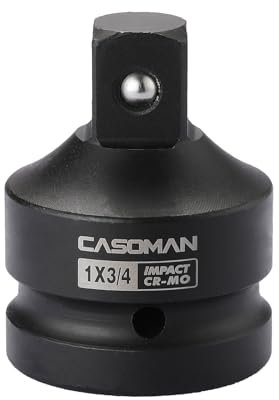 CASOMAN 1-Inch F to 3/4-Inch M Impact Socket Adapter,Impact Reducer, Chrome Moly Steel Construction, 1 F X 3/4 M