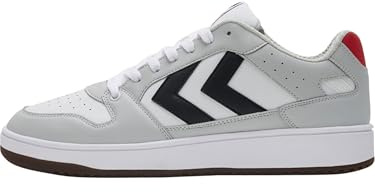 hummel Unisex St. Power Play Sneaker, White Black Grey, 41 EU