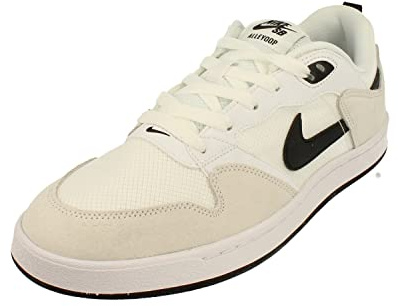 NIKE SB Alleyoop Mens Trainers CJ0882 Sneakers Shoes (UK 9 US 10 EU 44, White Black White 100)