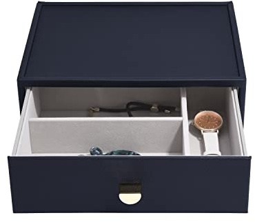 Stackers Navy Pebble Classic Accessory Drawer Layer
