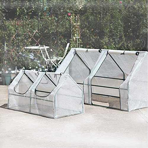 EBOEL Serre Jardin Exterieur,Grande Couverture de Plantes de Jardinage en PE, Lourd Protection Contre Le Gel Tente, Réutilisable Petite Maison de Culture (Taille : 180x90x90cm)