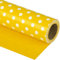 WRAPAHOLIC Wendbares Geschenkpapier – Mini-Rolle – 43 cm x 90 cm – gelbes und gepunktetes Design für Geburtstag, Urlaub, Hochzeit, Babyparty