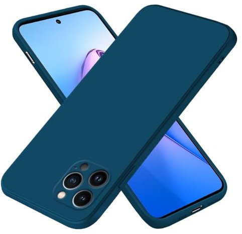 EASSGU Custodia per iPhone 13 Pro (6.1 Inches), Cover Morbida in Silicone TPU - Blu zaffiro