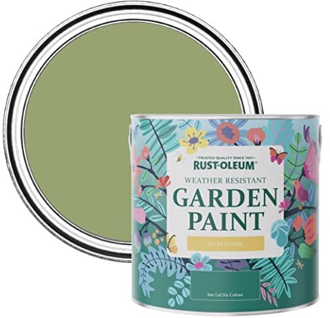 Rust-Oleum Green Mould-Resistant Garden Paint In Matt Finish - Familiar Ground 2.5L