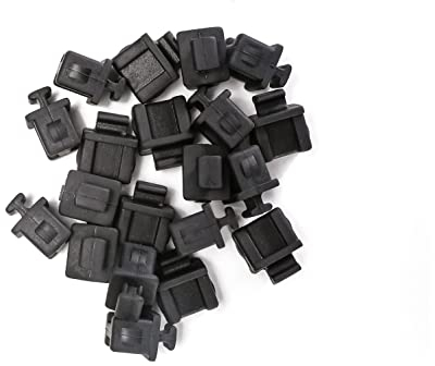 QSFPTEK 20Pcs SFP Anti-Staub-Kappe für SFP SFP+ Port, Glasfaser-Staubkappen, Port-Schutz für Switch, Netzwerkkarten, Router, Medienkonverter, 20 Stück