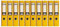 indigo® Premium A4 Office Lever Arch File - Durable, Organized File Storage -(FSC Certified, Yellow, 70mm Spine - Pack of 10)