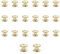 JJWNMLL Lot de 20 vis Chicago M5x5mm Chicago Vis de reliure Chicago Rivet à clous en métal Vis Chicago à tête cruciforme pour ceinture en cuir Bricolage Livre de scrapbooking - Couleur or