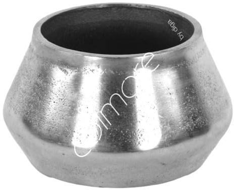 Vase Tisch Silber Klein Modern Colmore 13 x 13 x 9 cm