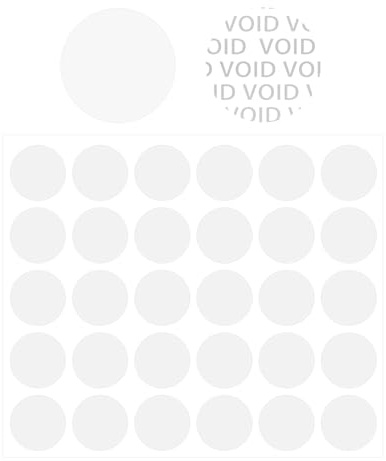 Transparentes Siegel-Etikett, manipulationssicherer Aufkleber des Umschlagskastens, Sicherheitsetikettenaufkleber (Rotundität)